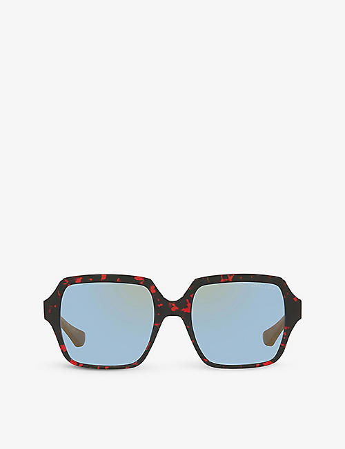 DITA: DTS710-A-01 Luzpa square-frame acetate sunglasses