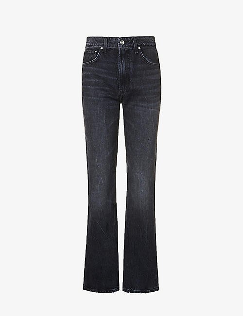 GRLFRND: Melanie bootcut high-rise jeans