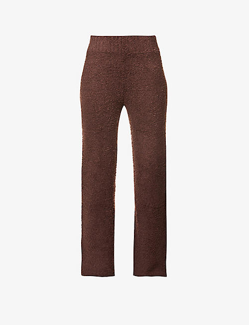 SKIMS: Cozy wide-leg high-rise fleece trousers