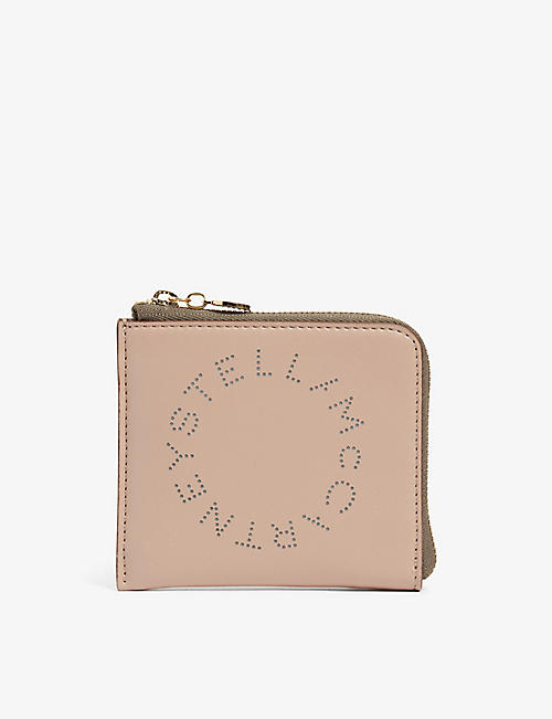 STELLA MCCARTNEY: Logo-embossed faux-leather wallet