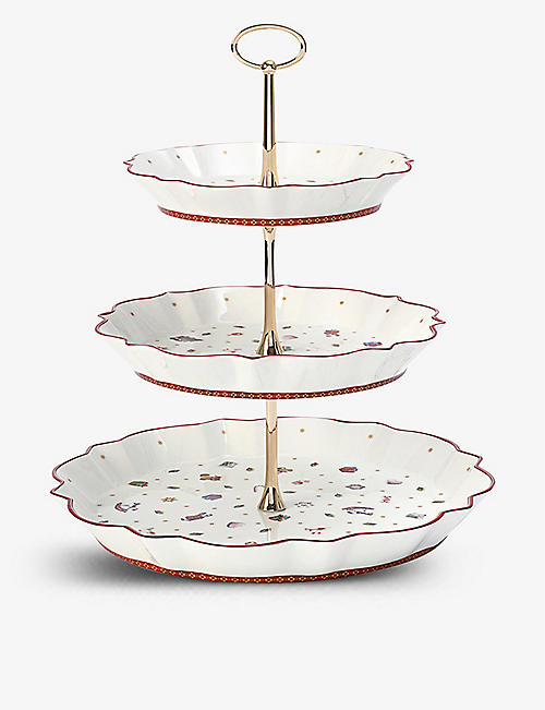 VILLEROY & BOCH: Toy's Delight Christmas-themed porcelain tray stand