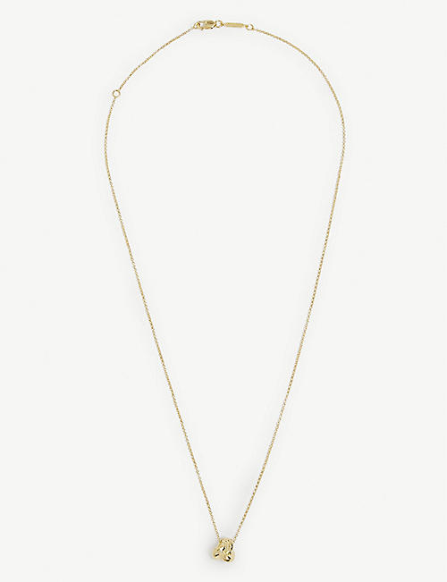 OTIUMBERG: Knot 9ct yellow gold-plated vermeil recycled sterling-silver necklace