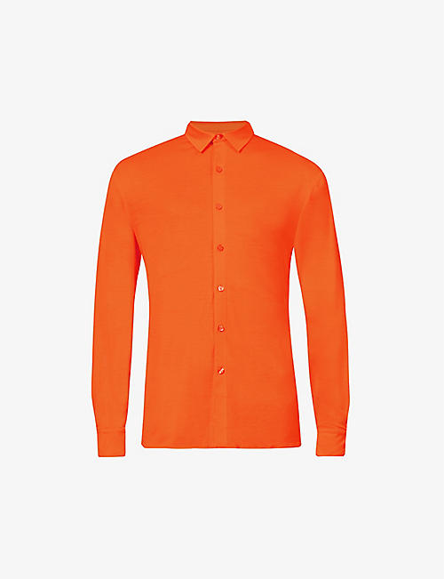 VILEBREQUIN: Calandre relaxed-fit stretch-jersey shirt