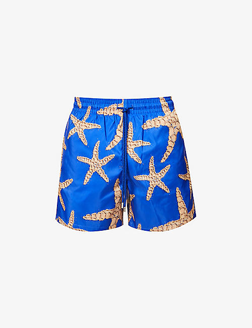 VILEBREQUIN: Okohina graphic-pattern recycled-polyester swim shorts