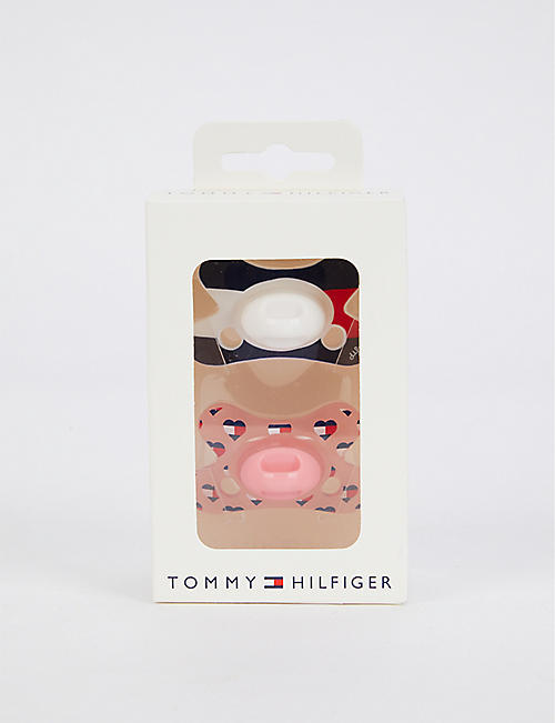 TOMMY HILFIGER: Pack of two logo-print dummies