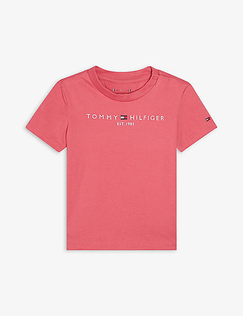 TOMMY HILFIGER: Logo-print cotton-jersey T-shirt 0-24 months