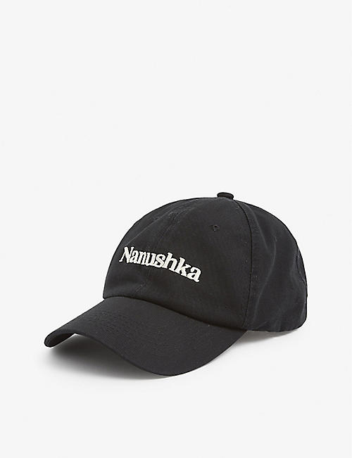 NANUSHKA: Val logo-embroidered organic-cotton baseball cap