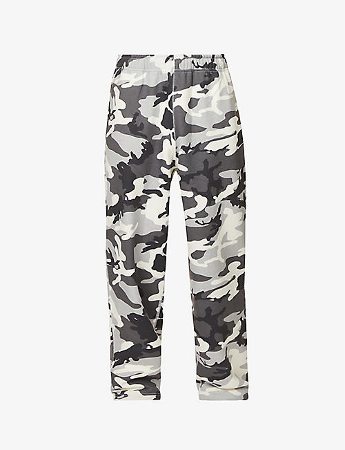 NIKE: Solo Swoosh camouflage-print cotton-blend jogging bottoms