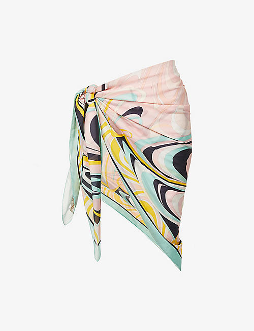 EMILIO PUCCI: Abstract-pattern cotton pareo