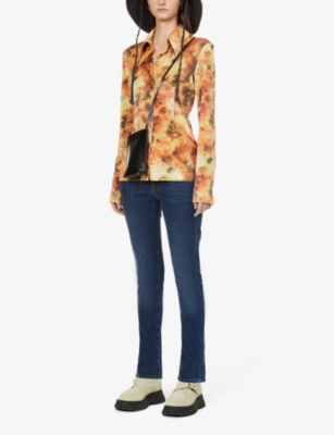 Le Garcon straight-leg mid-rise cotton-blend denim jeans