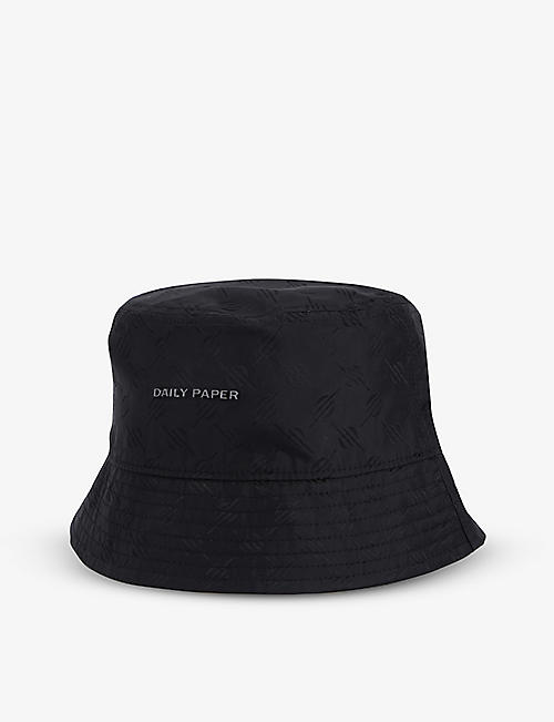 DAILY PAPER: Lo wide-brim woven bucket hat