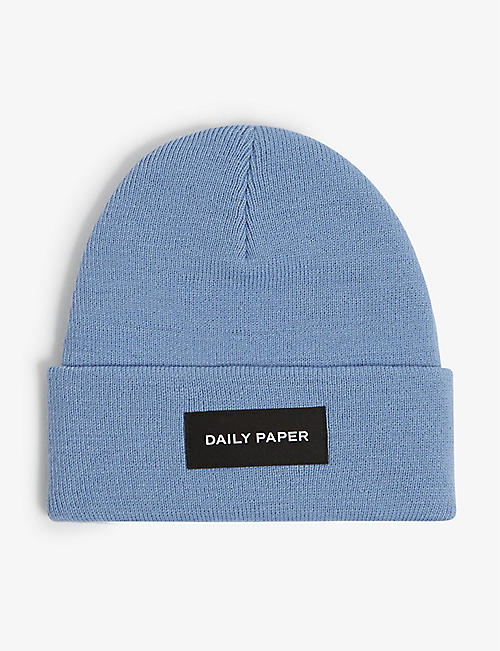DAILY PAPER: Logo-patch knitted beanie