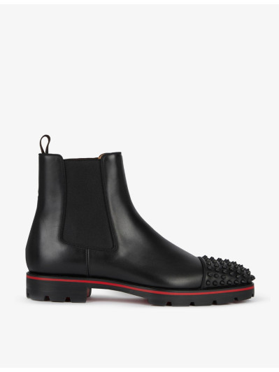 Melon Spikes - Ankle boots - Calf leather and spikes - Black