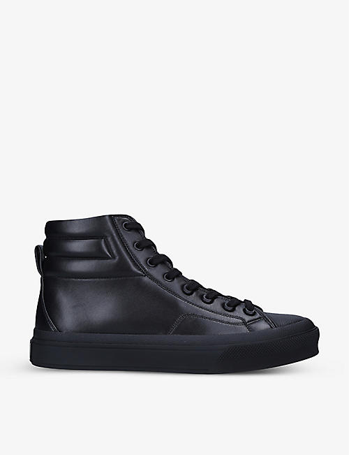 GIVENCHY: City leather high-top trainers