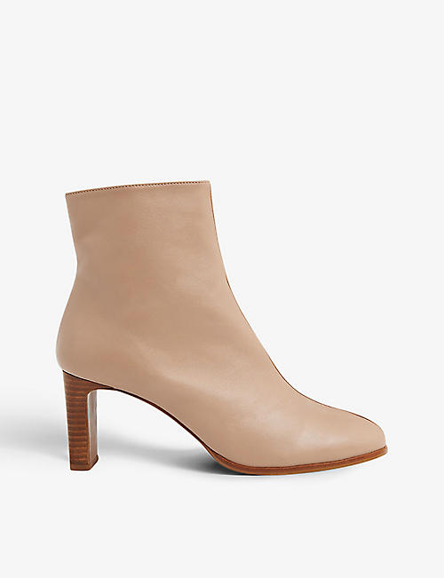 WHISTLES: Daphne leather heeled ankle boots
