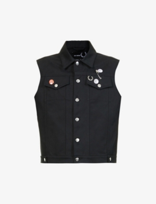 Raf simons fred perry denim jacket sale