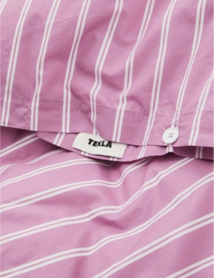 TEKLA: Organic cotton-percale double duvet cover 200cm x 200cm
