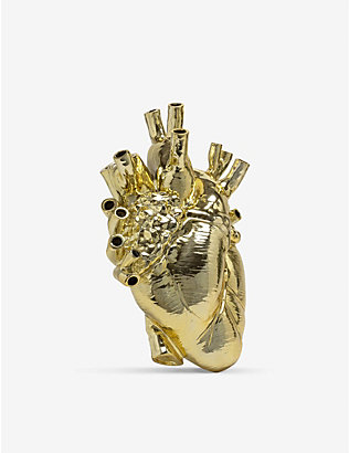 SELETTI: Love in Bloom heart-shape vase 60cm
