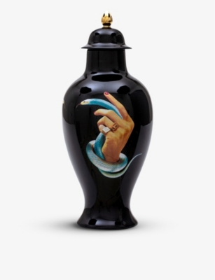 SELETTI: Seletti wears TOILETPAPER Snakes porcelain vase 46.5cm