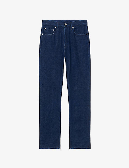 SANDRO: Straight-fit organic cotton-denim jeans