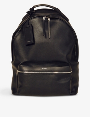 Sandro Coated Backpack - Black