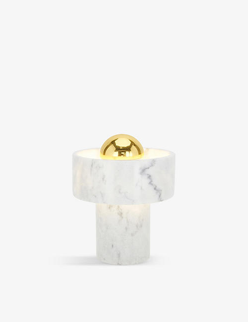 TOM DIXON: Stone marble table light 14.8cm x 14cm