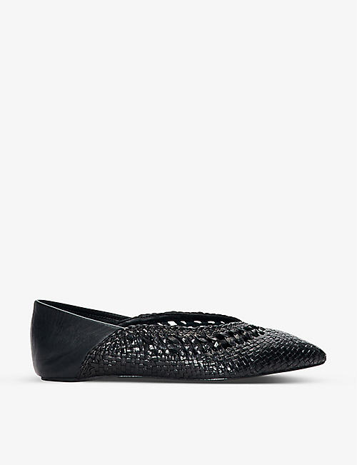 CLAUDIE PIERLOT: Azteque pointed-toe leather shoes