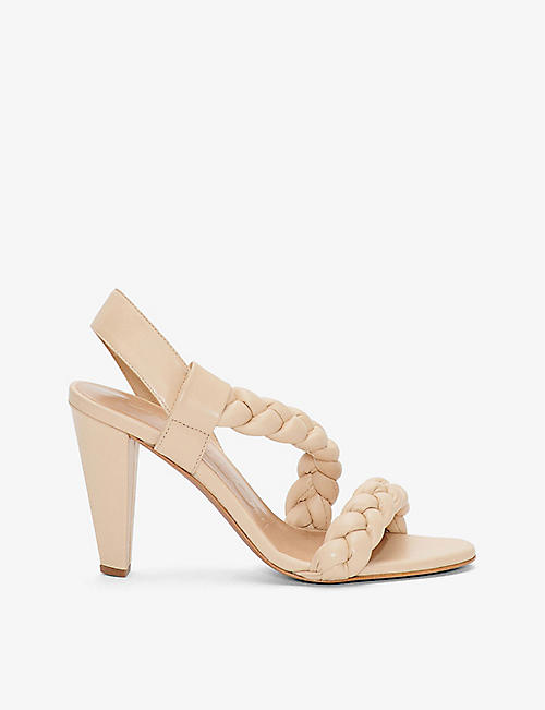 CLAUDIE PIERLOT: Agiletresse leather heeled sandals