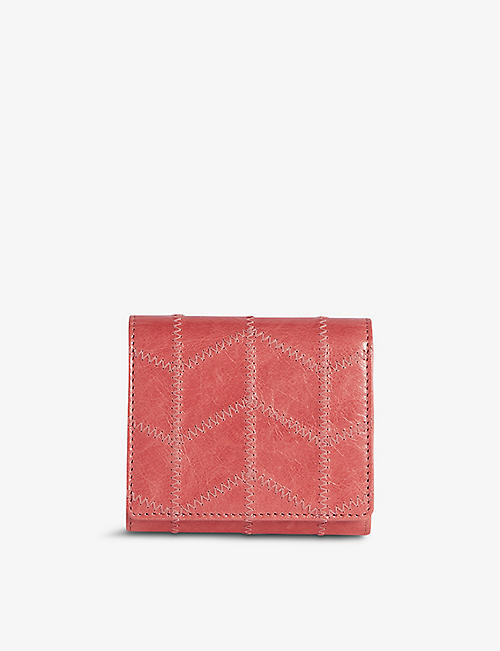 CLAUDIE PIERLOT: Azimut quilted waxed leather purse