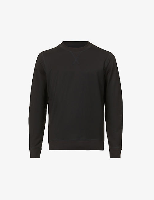 SUNSPEL: Classic-fit crewneck cotton-jersey sweatshirt