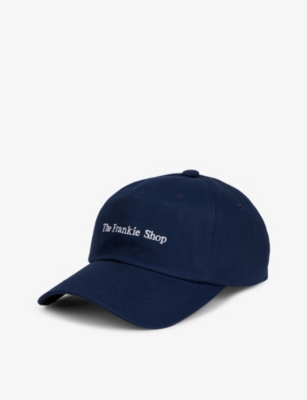 The Frankie Shop Logo-embroidered Cotton-twill Baseball Cap In Navy