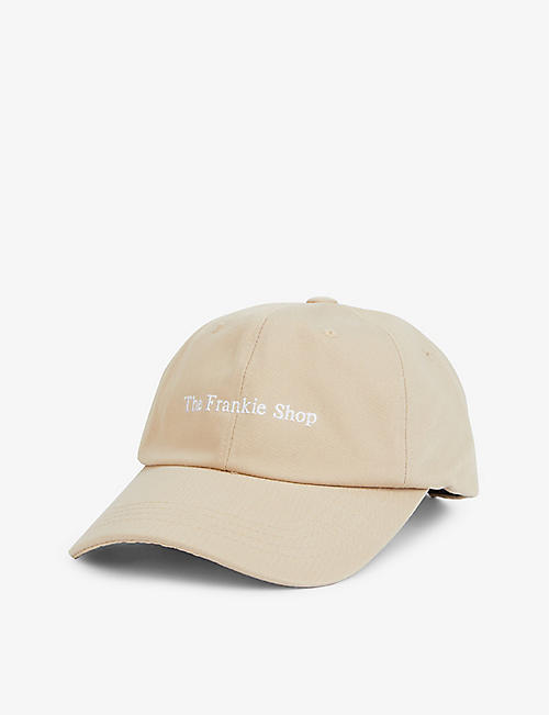FRANKIE SHOP: Logo-embroidered cotton-twill baseball cap