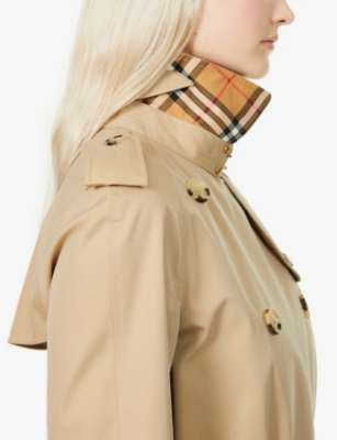 BURBERRY Waterloo double-breasted cotton trench coat