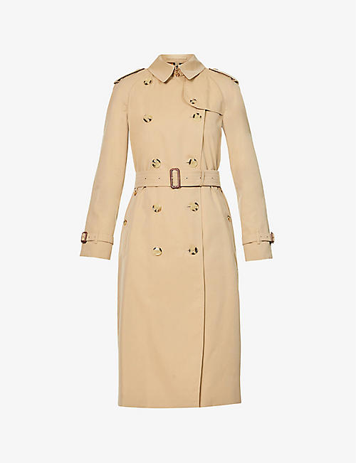 BURBERRY: Waterloo double-breasted cotton trench coat