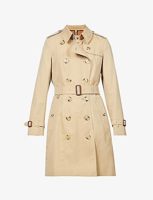 BURBERRY: The Chelsea Heritage double-breasted cotton-twill trench coat