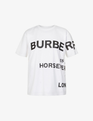 BURBERRY - Carrick logo-print cotton-jersey T-shirt 