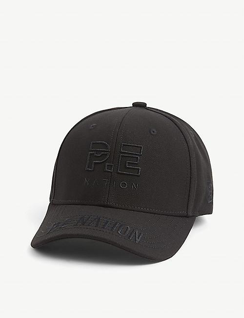 P.E NATION: Courtside logo-embroidered cotton cap