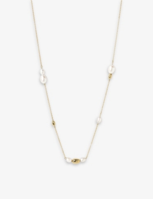 THE ALKEMISTRY: 18ct yellow-gold and pearl necklace