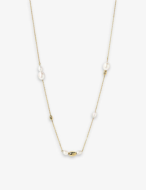 THE ALKEMISTRY: 18ct yellow-gold and pearl necklace