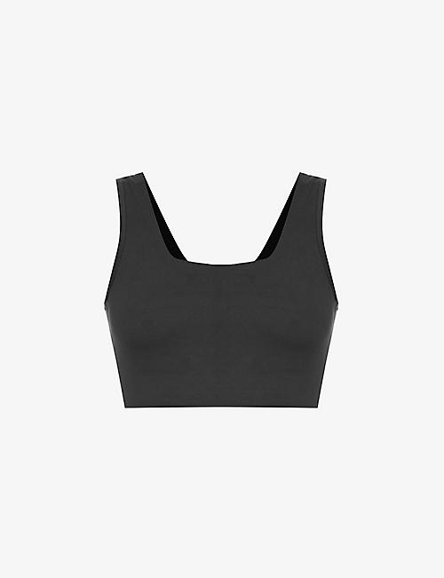 VARLEY: Let’s Move branded stretch recycled-polyester bralette