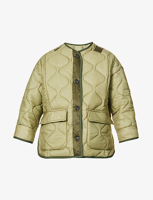 FRANKIE SHOP: Teddy quilted-shell jacket
