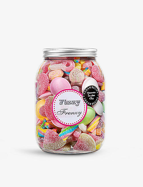 SWEETS IN THE CITY: Fizzy Frenzy Giant Jar Of Joy 素食糖果精选 1 千克