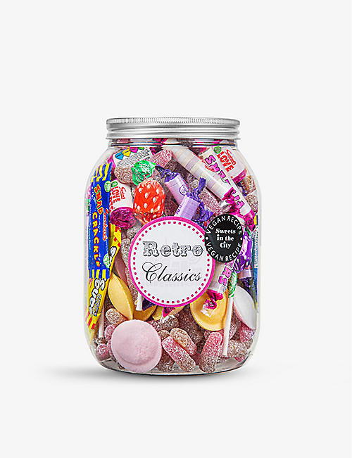 SWEETS IN THE CITY: Retro Classics Giant Jar vegan sweet selection 1kg