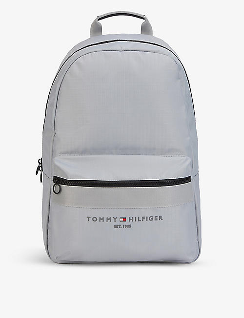 TOMMY HILFIGER: Established logo-embellished recycled-polyester backpack