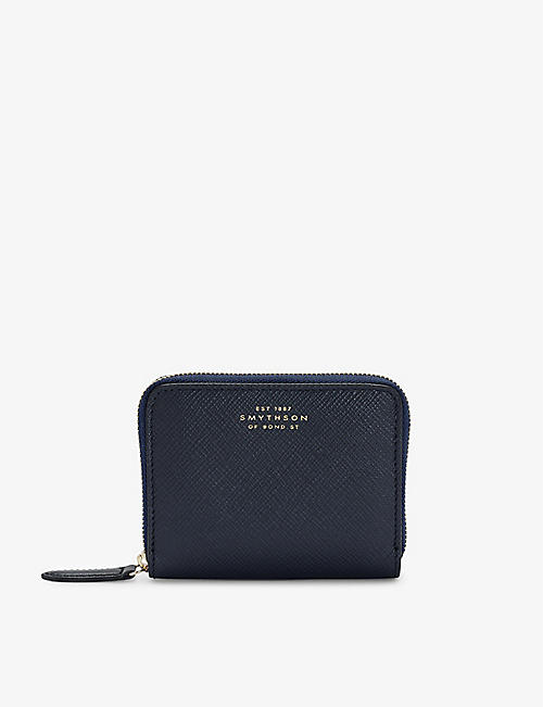 SMYTHSON: Panama small zipped leather purse