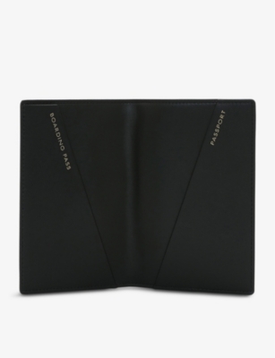 SMYTHSON: Panama 2022 grained-leather passport cover