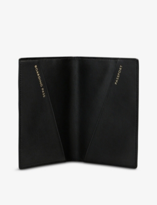 SMYTHSON: Panama 2022 grained-leather passport cover