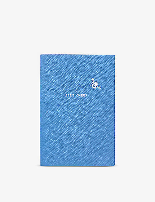 SMYTHSON: Chelsea Bee's Knees leather notebook 11.2cm x 16.7cm