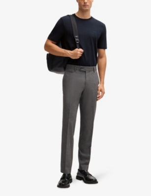 BOSS: Logo-print regular-fit cotton T-shirt