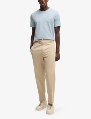 BOSS: Logo-print regular-fit cotton T-shirt